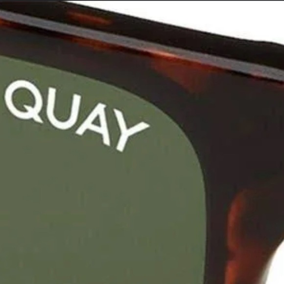 QUAY On Tour Sunglasses Polarized Tortoise Frame Green Lenses Unisex NWT - Picture 7 of 10